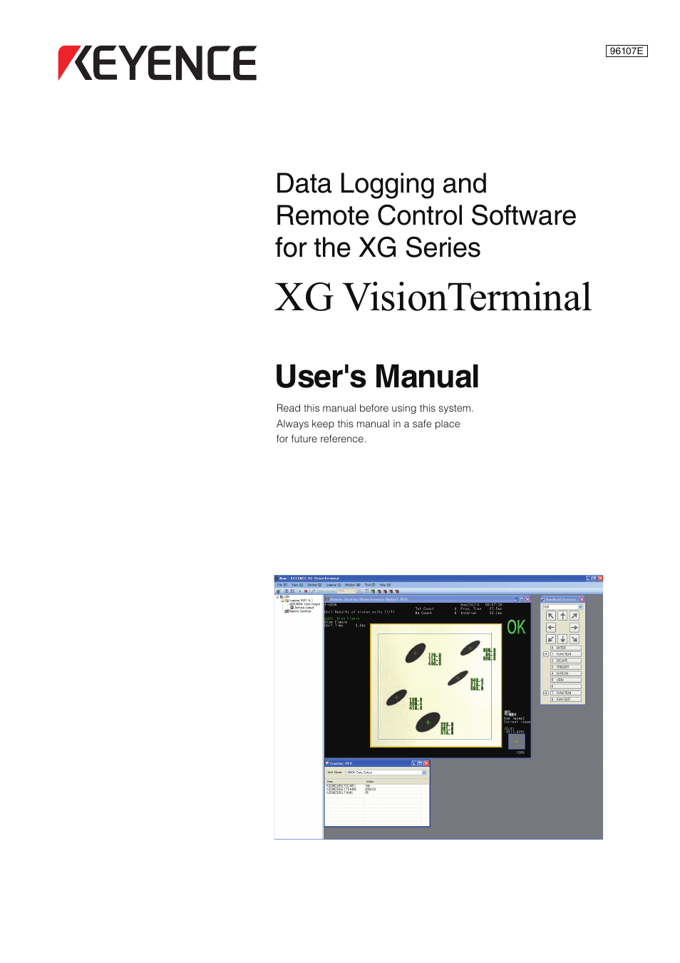 KEYENCE XG VisionTerminal User Manual | 58 pages