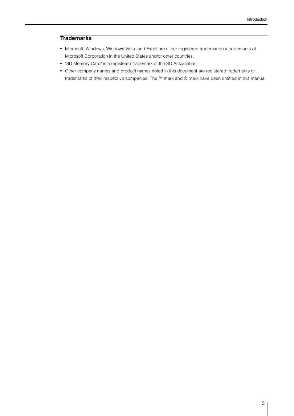 Trademarks | KEYENCE XG VisionTerminal User Manual | Page 3 / 58