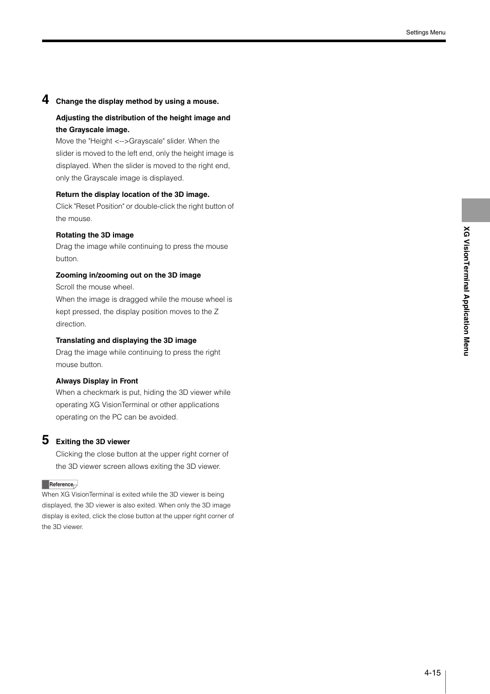 KEYENCE XG VisionTerminal User Manual | Page 47 / 58