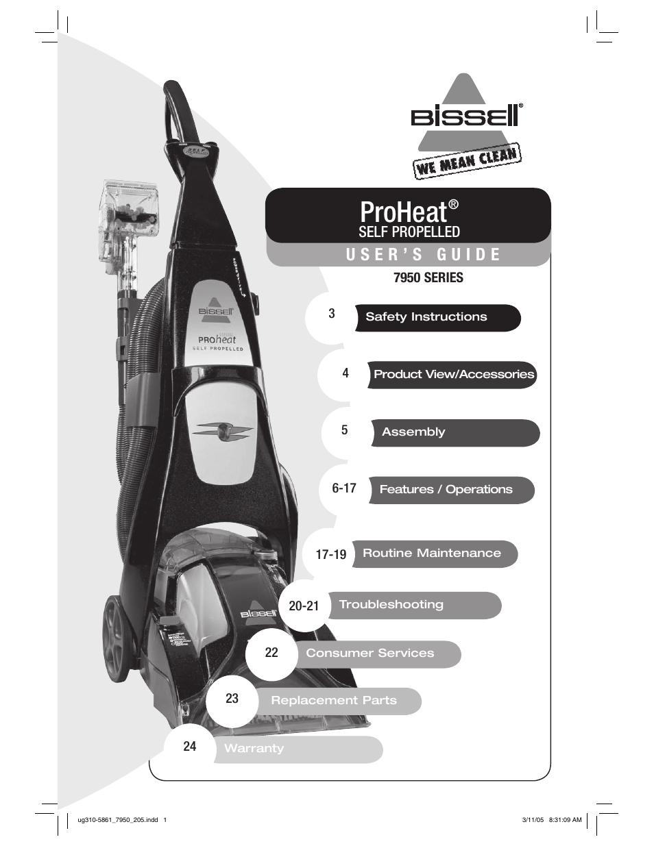 Bissell 7950 User Manual | 24 pages