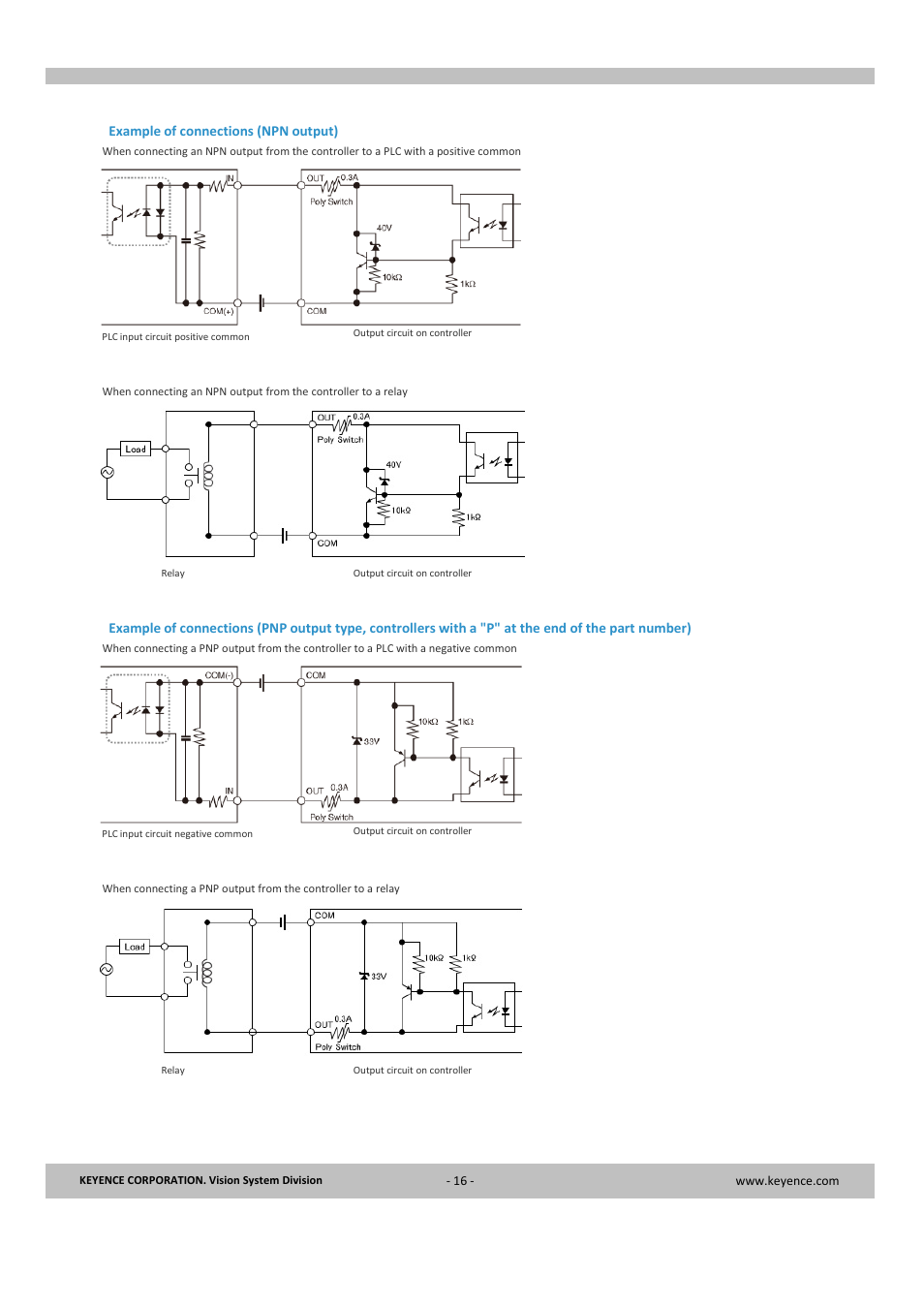 KEYENCE CV-X Series User Manual | Page 16 / 24