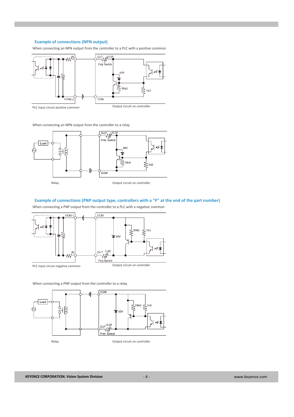 KEYENCE CV-X Series User Manual | Page 4 / 24