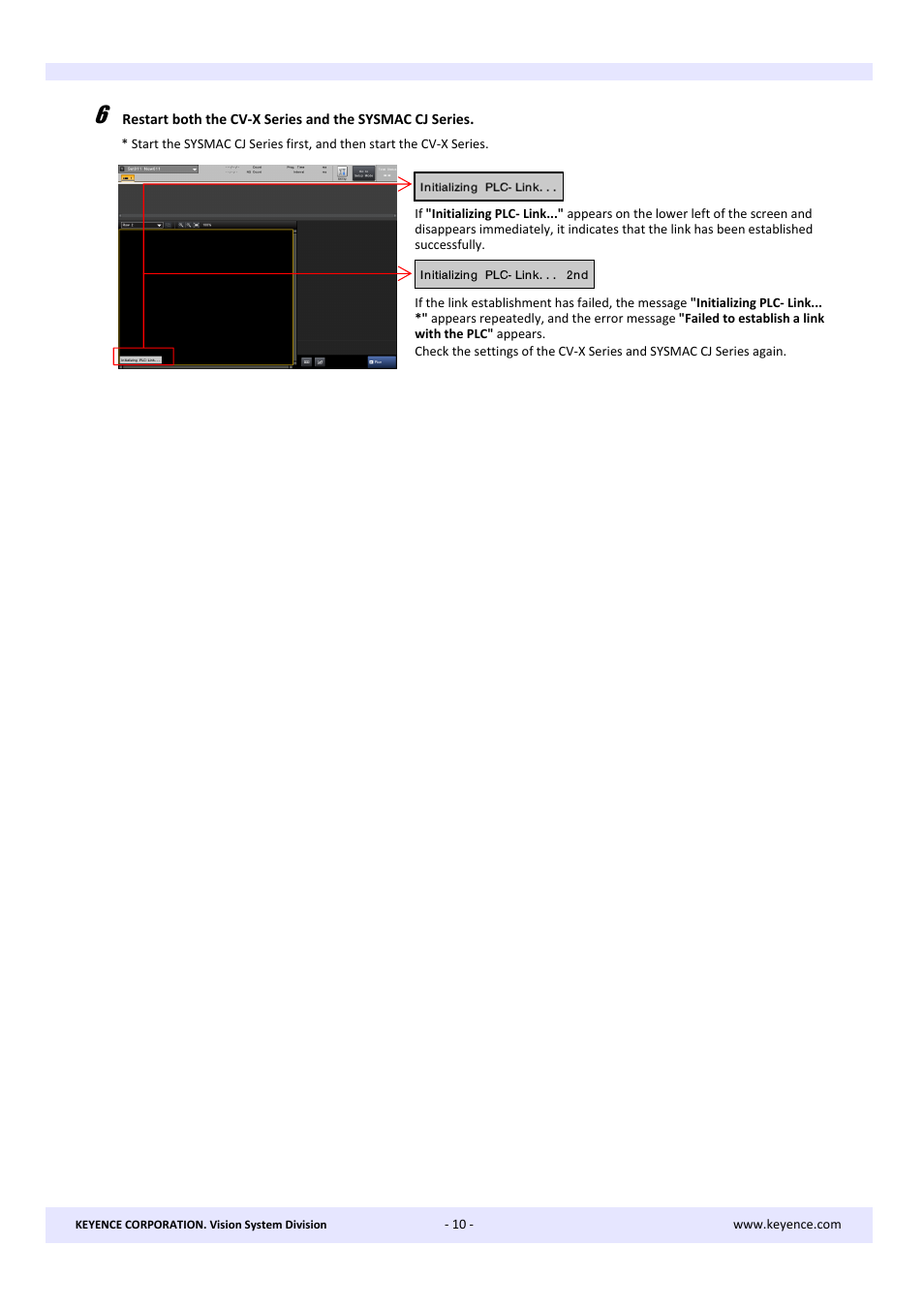 KEYENCE CV-X Series User Manual | Page 10 / 22