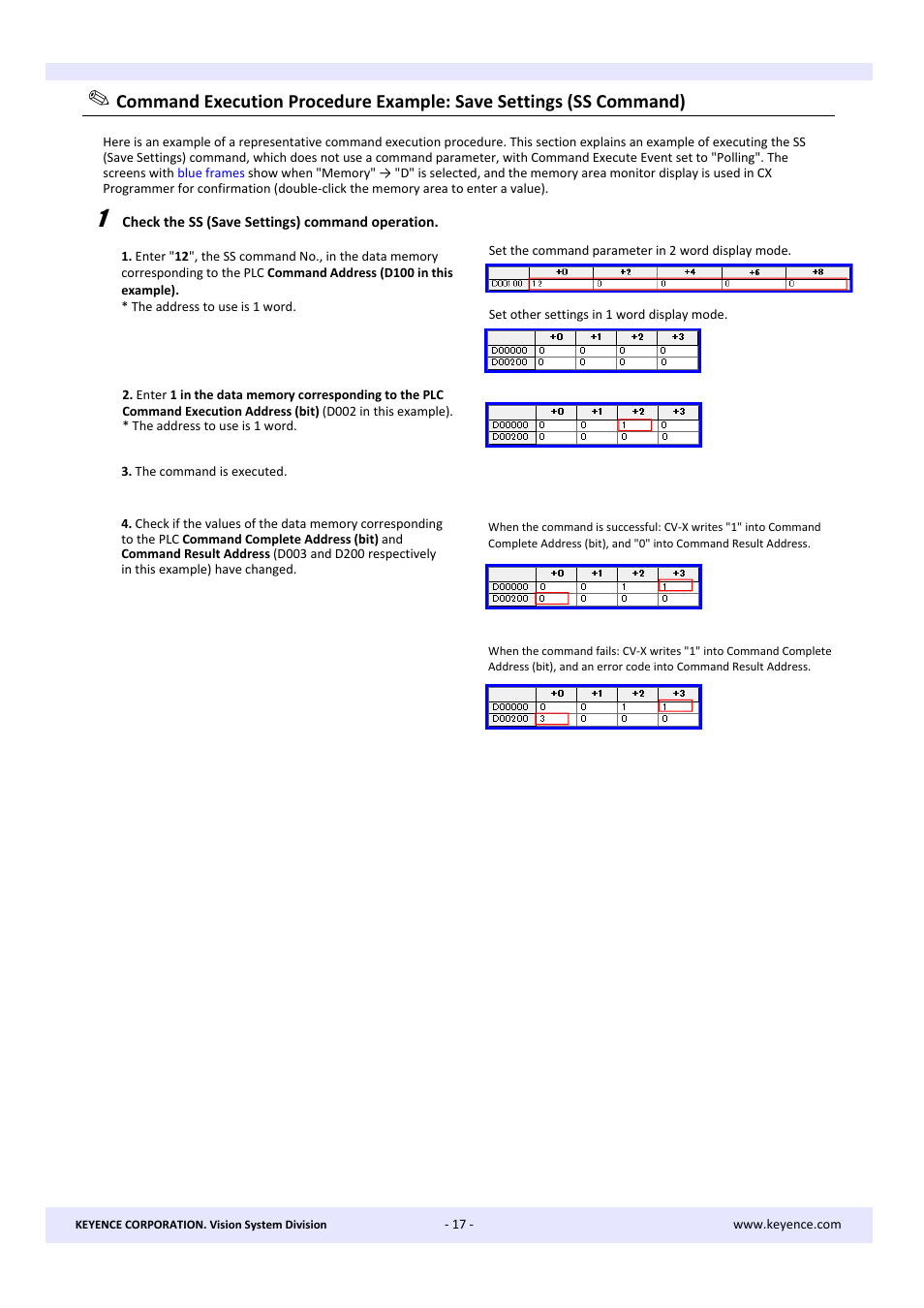 KEYENCE CV-X Series User Manual | Page 17 / 22