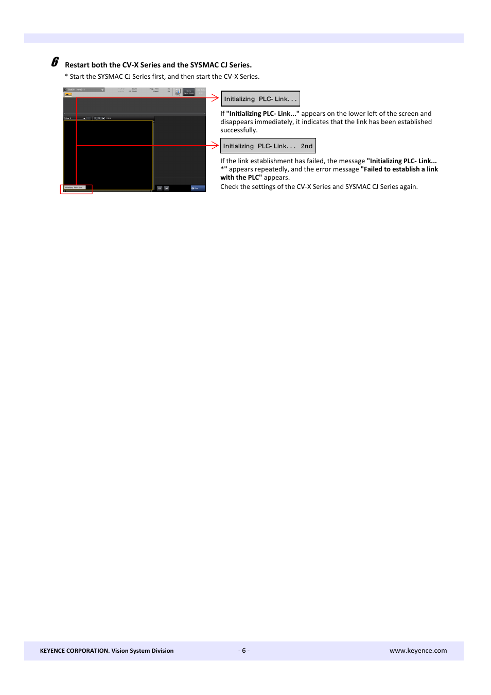 KEYENCE CV-X Series User Manual | Page 6 / 22