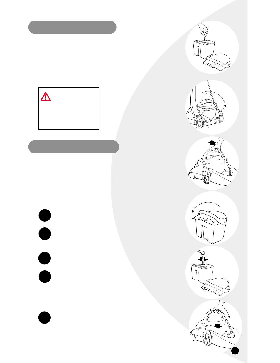 Warning | Bissell PowerWash Deluxe 1694 series User Manual | Page 7 / 20