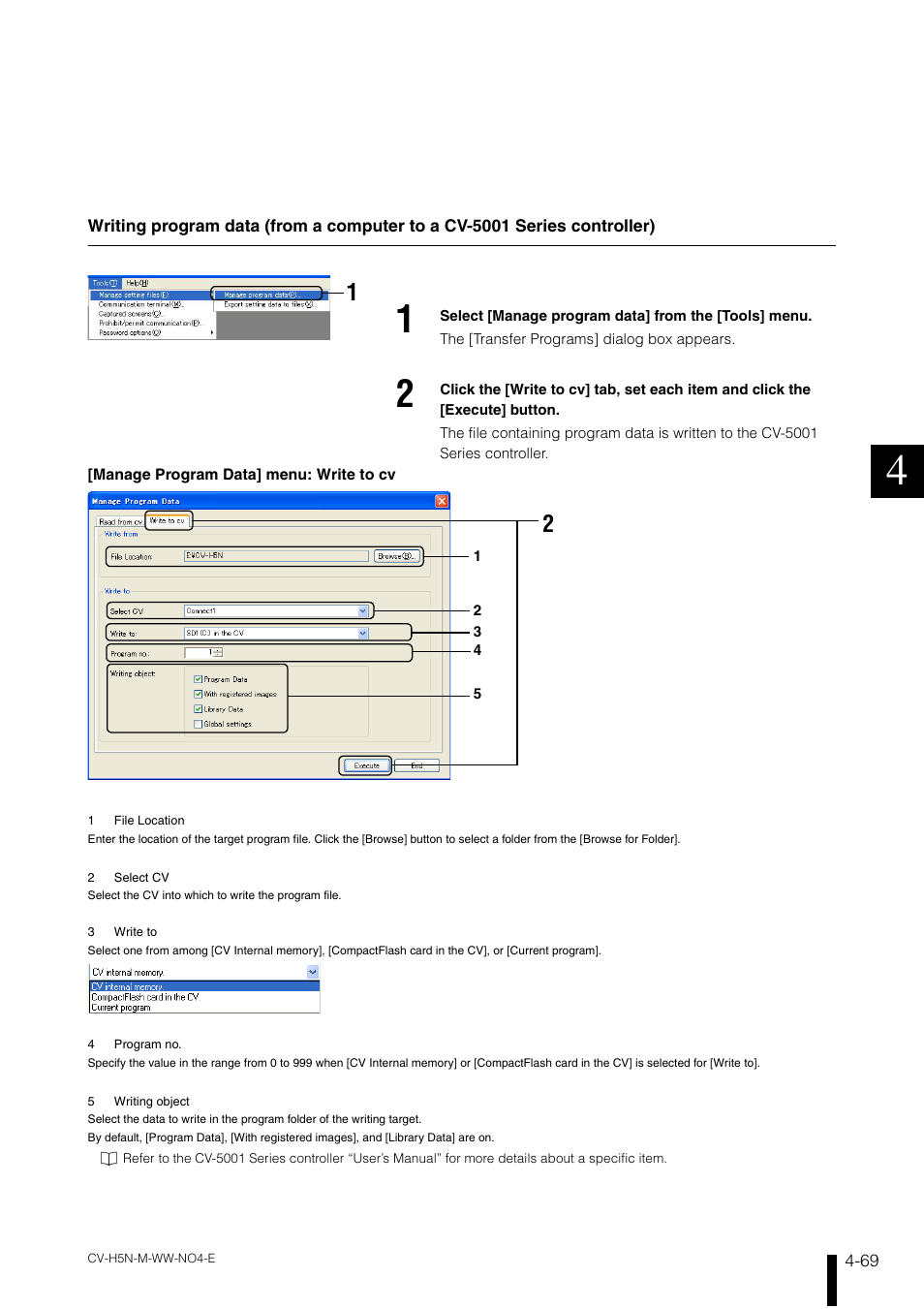 KEYENCE CV-H5N User Manual | Page 153 / 178