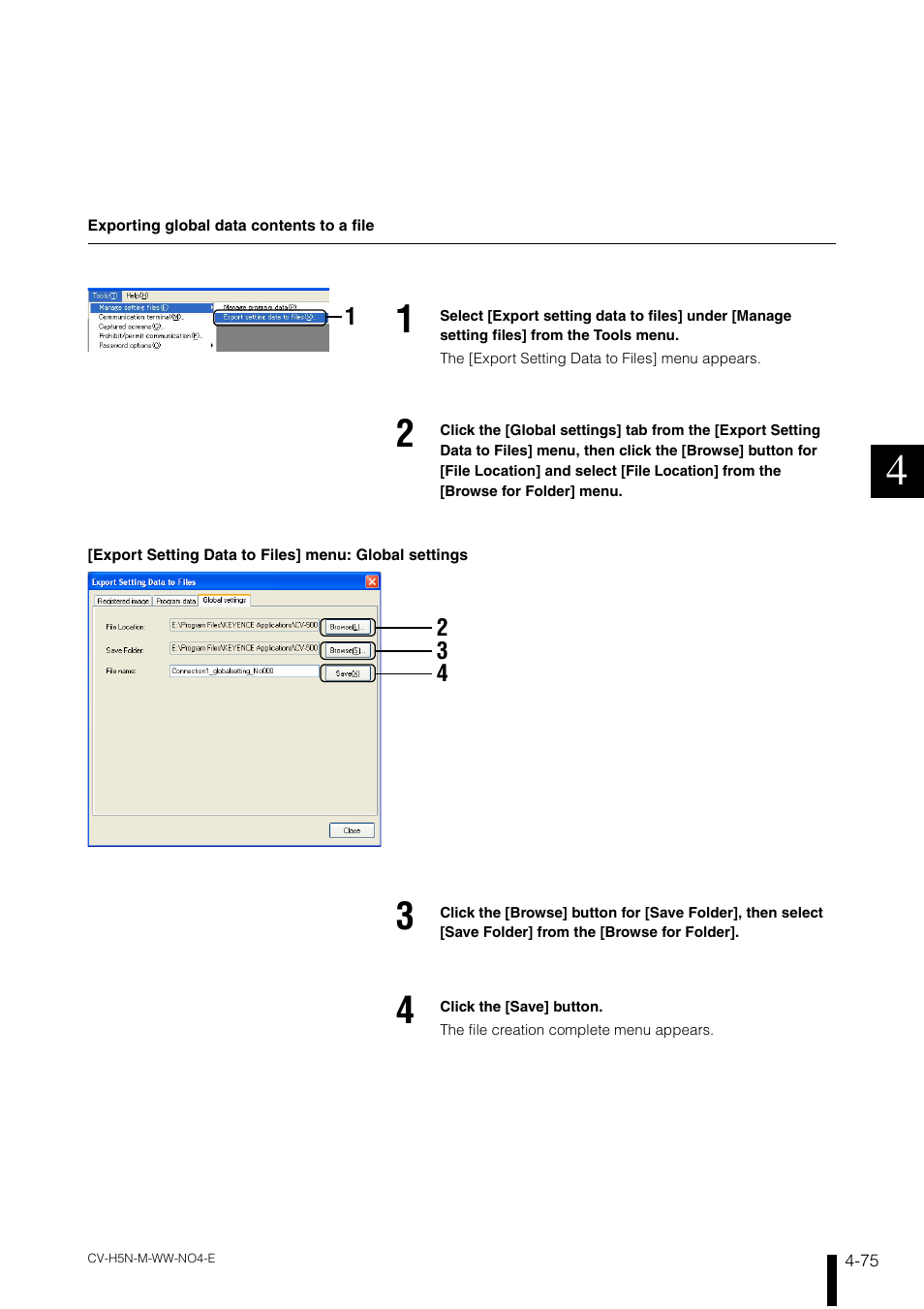 KEYENCE CV-H5N User Manual | Page 159 / 178