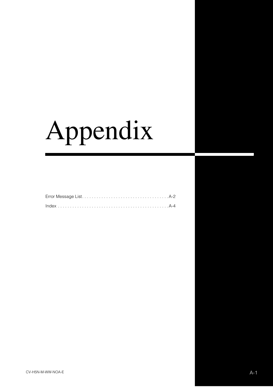 Appendix | KEYENCE CV-H5N User Manual | Page 169 / 178
