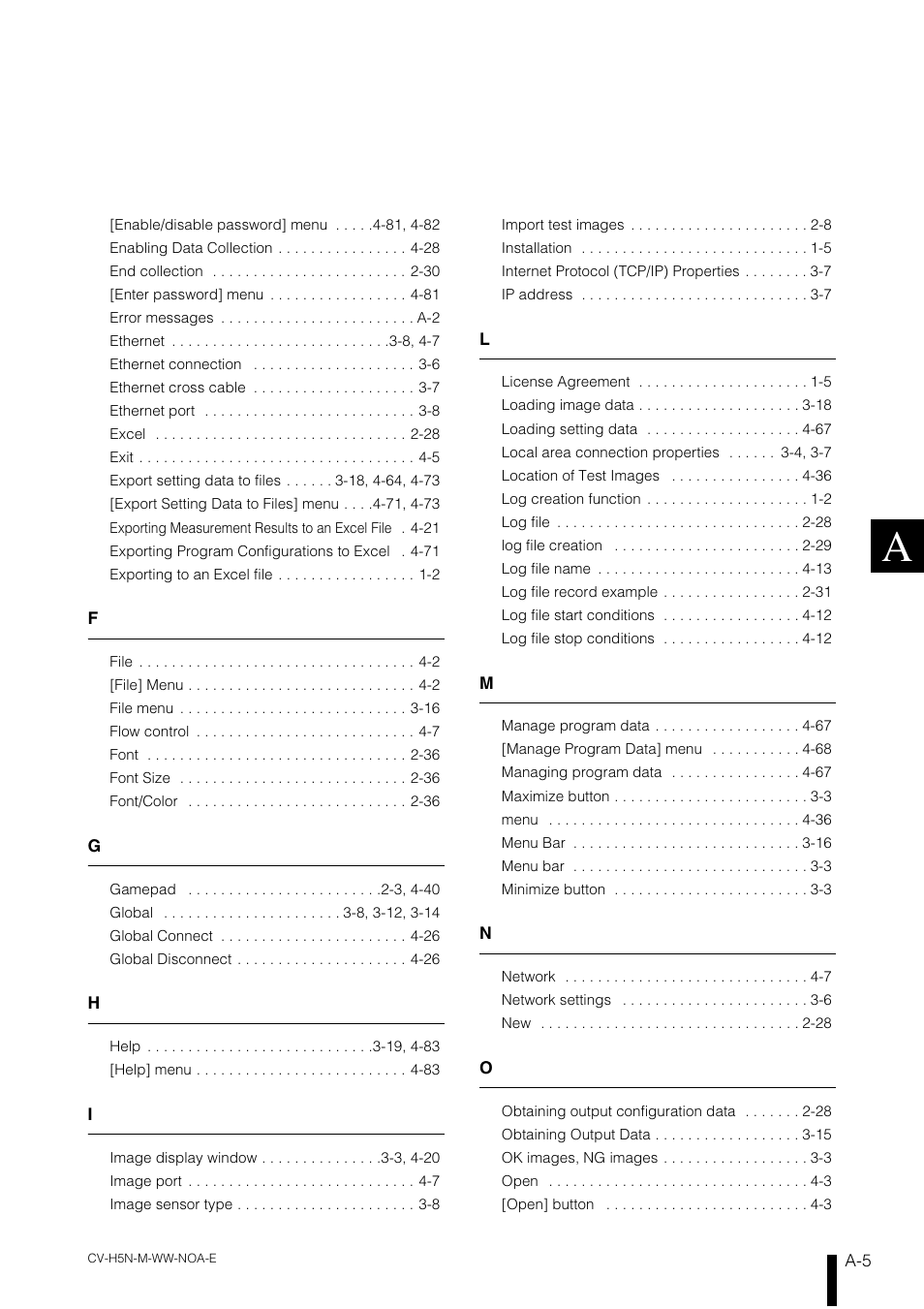 KEYENCE CV-H5N User Manual | Page 173 / 178