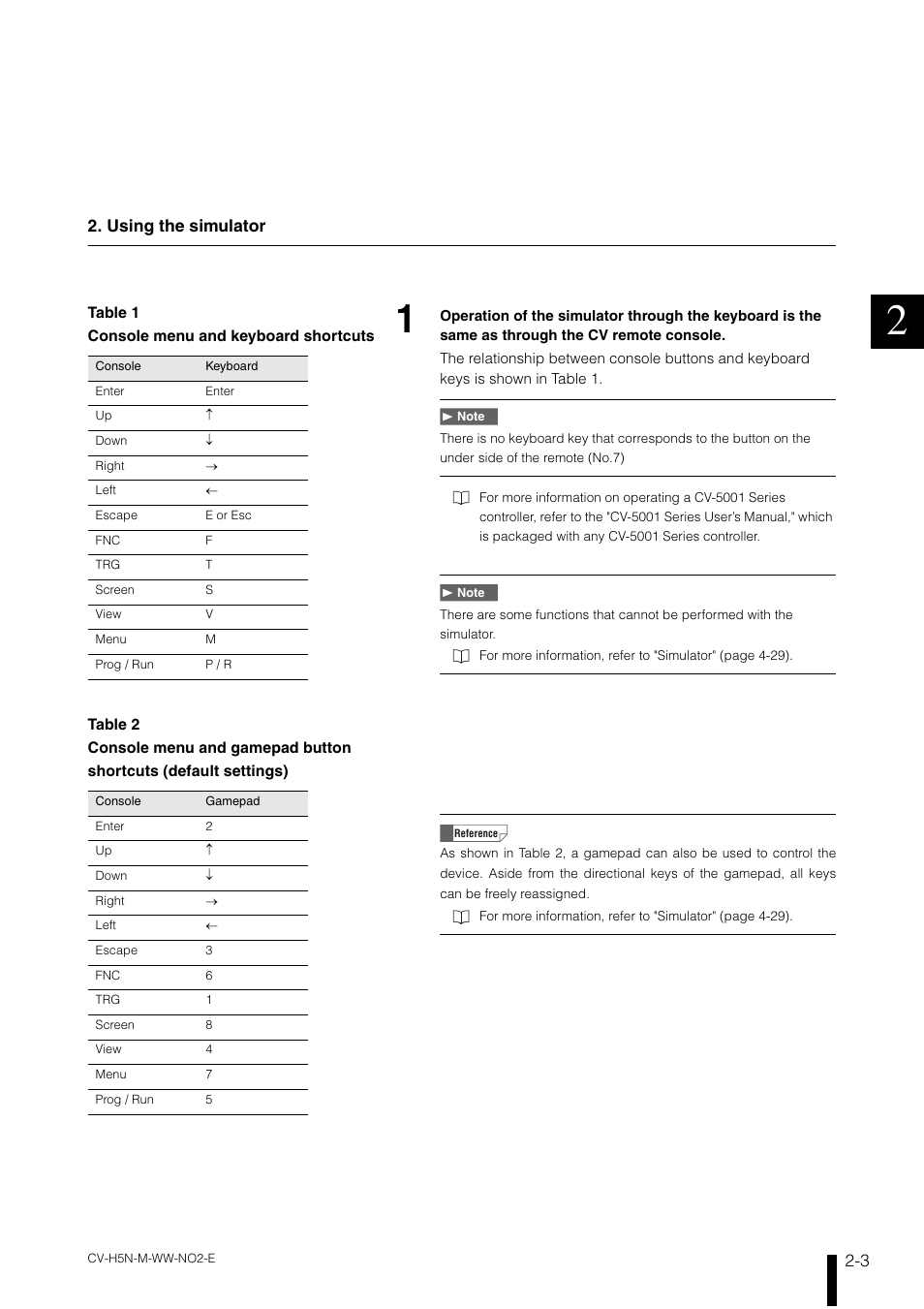 3 2. using the simulator | KEYENCE CV-H5N User Manual | Page 27 / 178