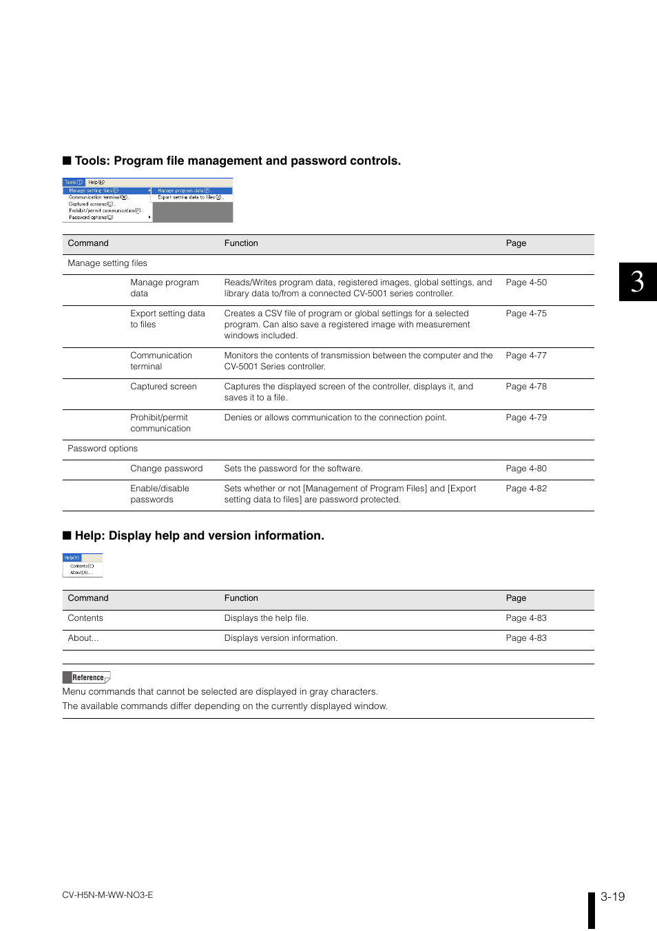 KEYENCE CV-H5N User Manual | Page 83 / 178