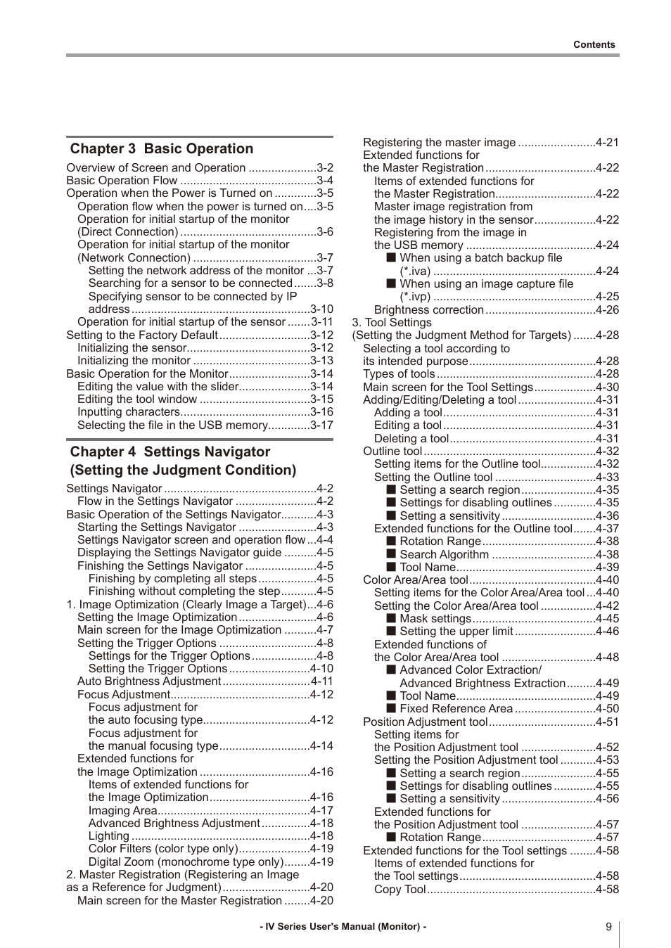 KEYENCE IV Series User Manual | Page 11 / 306