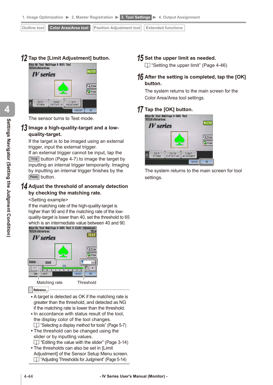 KEYENCE IV Series User Manual | Page 112 / 306