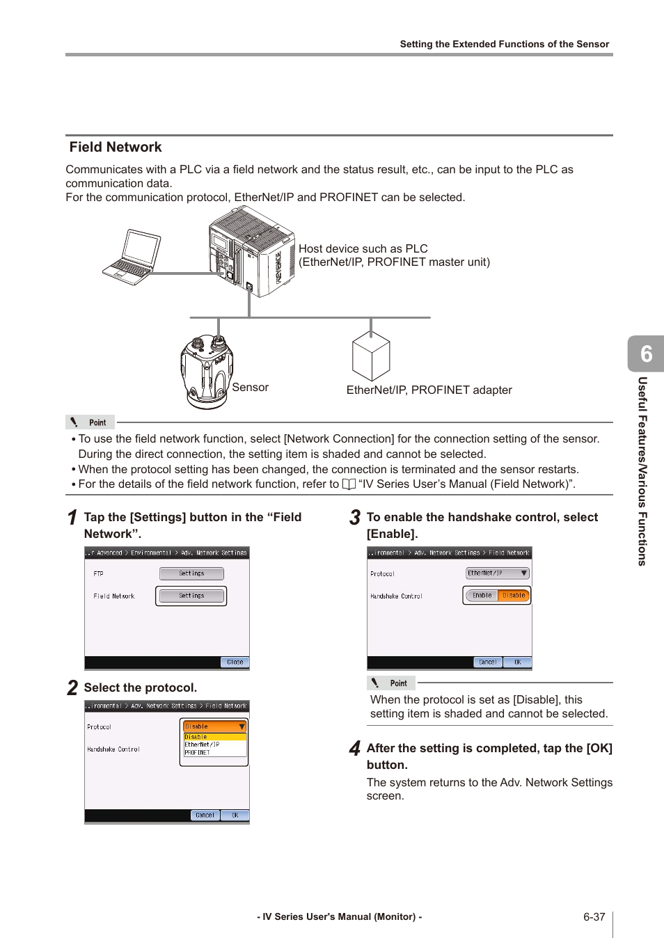 Field network, Field network -37 | KEYENCE IV Series User Manual | Page 213 / 306