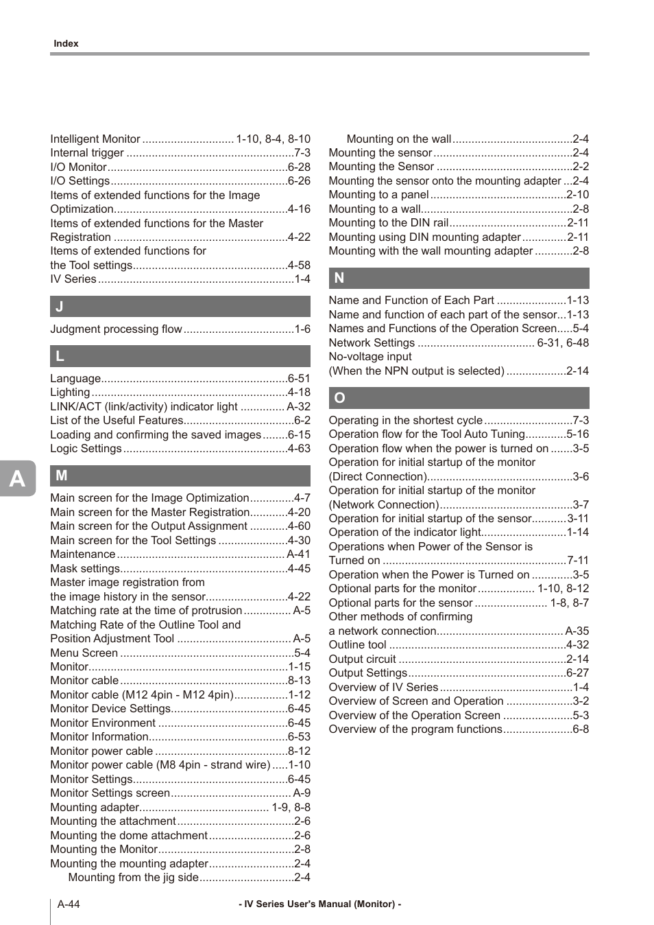 KEYENCE IV Series User Manual | Page 300 / 306