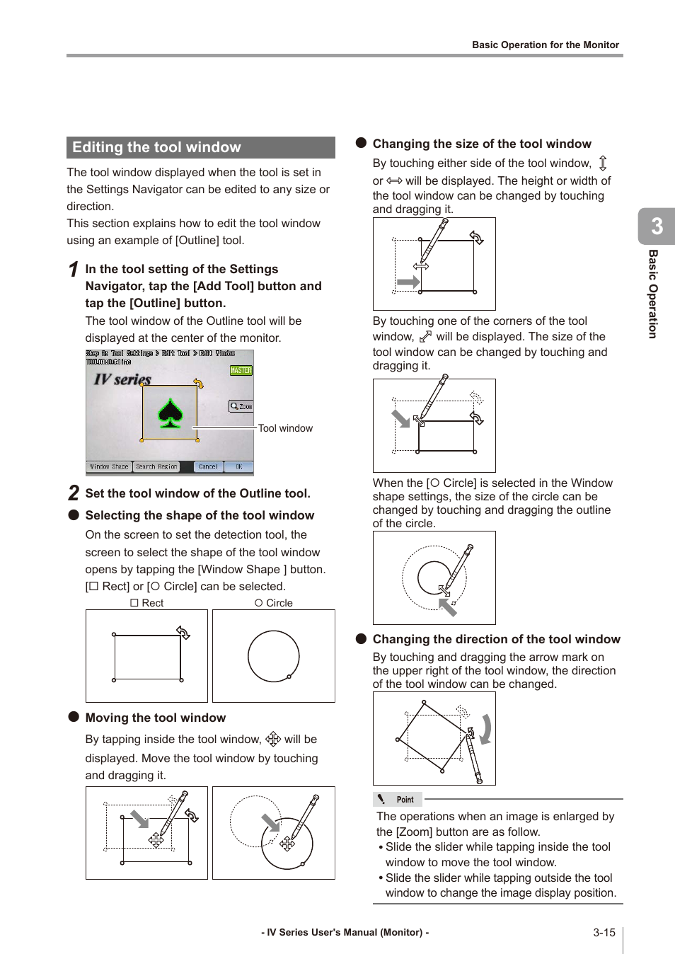 Editing the tool window, Editing the tool window -15 | KEYENCE IV Series User Manual | Page 65 / 306