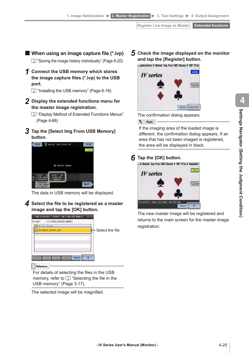 When using an image capture file (*.ivp), When using an image capture file, Ivp) -25 | KEYENCE IV Series User Manual | Page 93 / 306