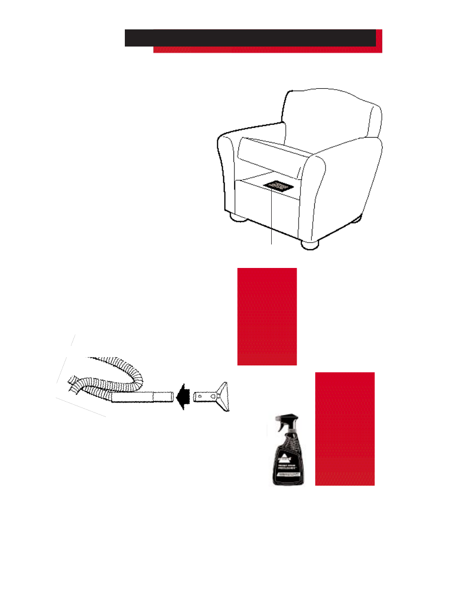 How to clean upholstery and small areas, Important - check upholstery tags, Machine preparation | Cleaning technique | Bissell POWERSTEAMER PROHEAT PLUS 16981 User Manual | Page 11 / 18