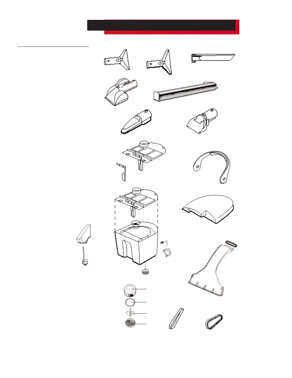 Part numbers and descriptions | Bissell POWERSTEAMER PROHEAT PLUS 16981 User Manual | Page 17 / 18