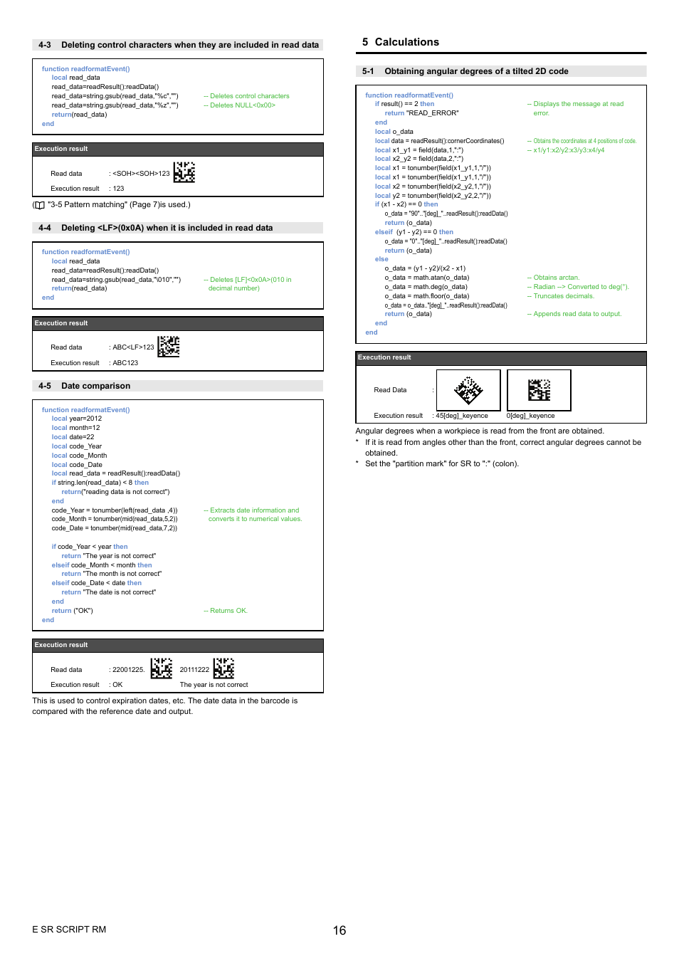 5 calculations | KEYENCE SR-700 Series User Manual | Page 16 / 20