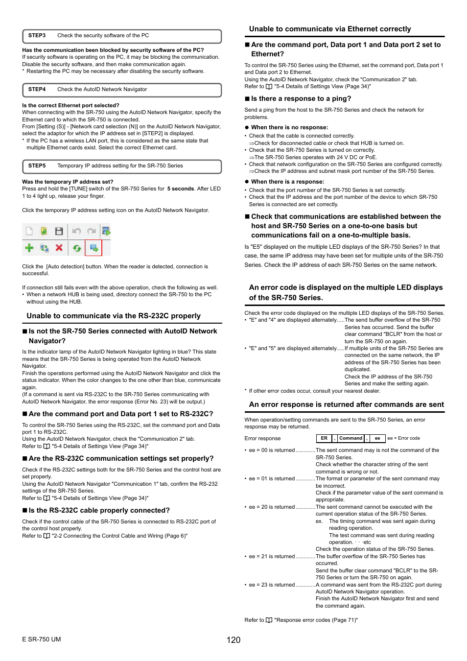 KEYENCE SR-750 Series User Manual | Page 120 / 124