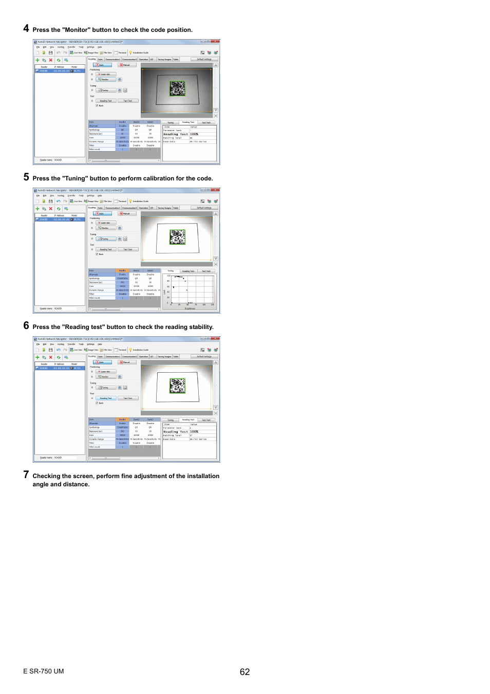 KEYENCE SR-750 Series User Manual | Page 62 / 124