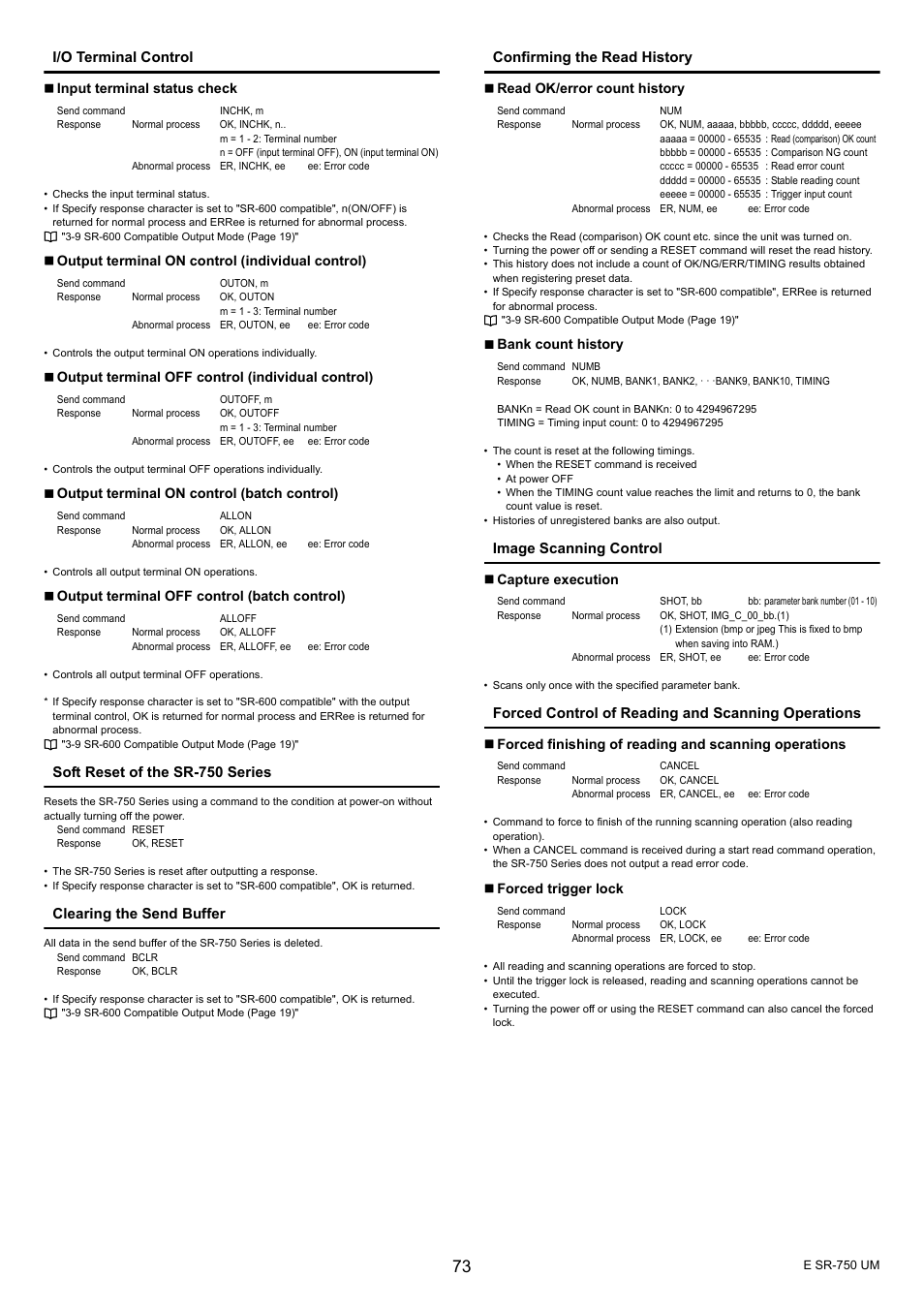 KEYENCE SR-750 Series User Manual | Page 73 / 124