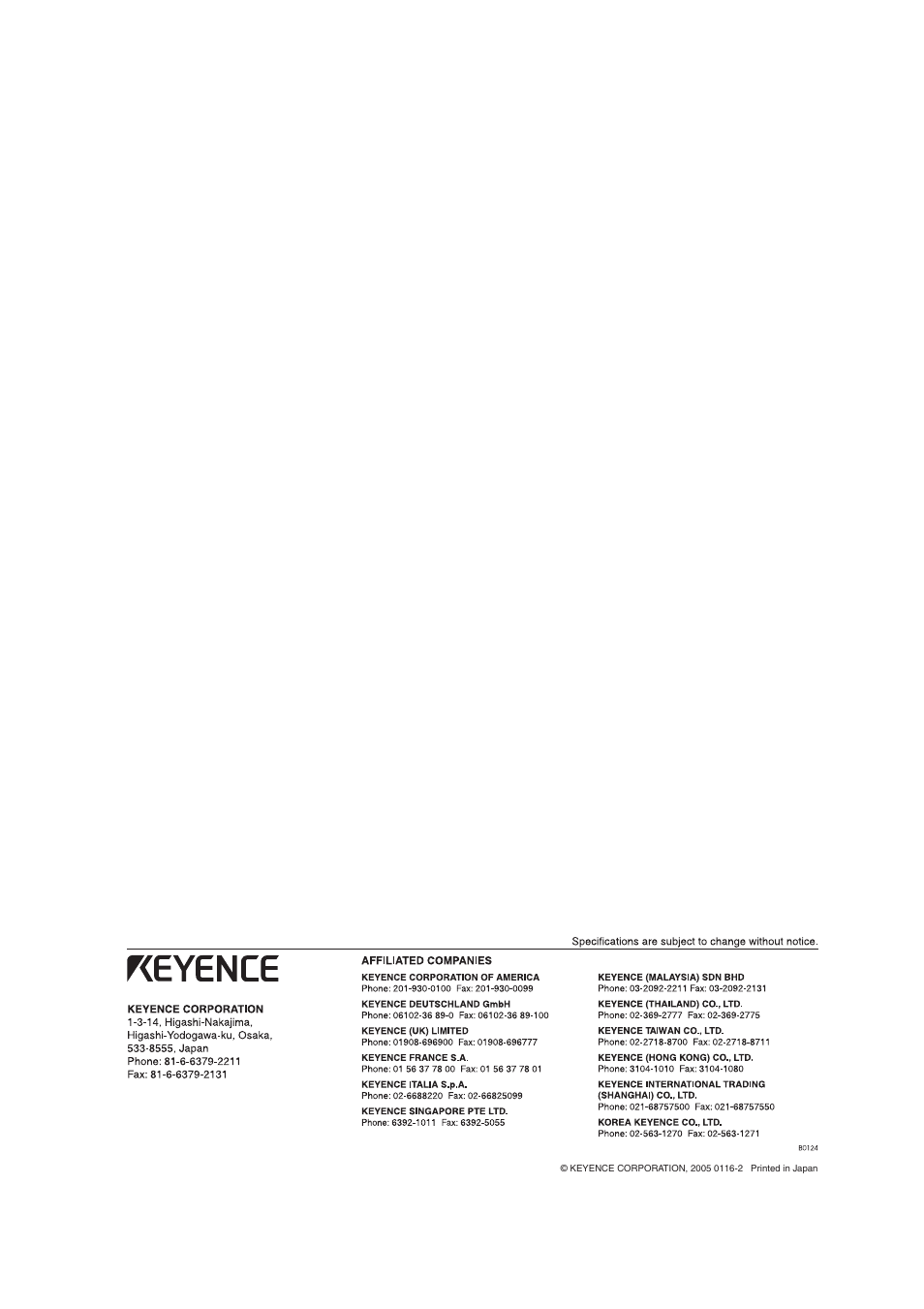 KEYENCE AutoID User Manual | Page 116 / 116