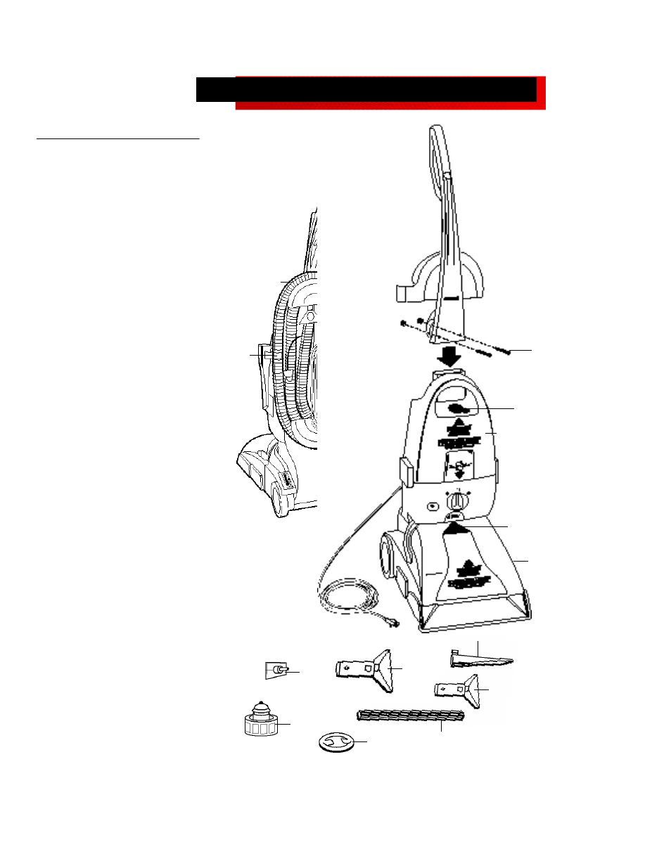Part numbers and descriptions | Bissell PowerSteamer 1690 User Manual | Page 13 / 14