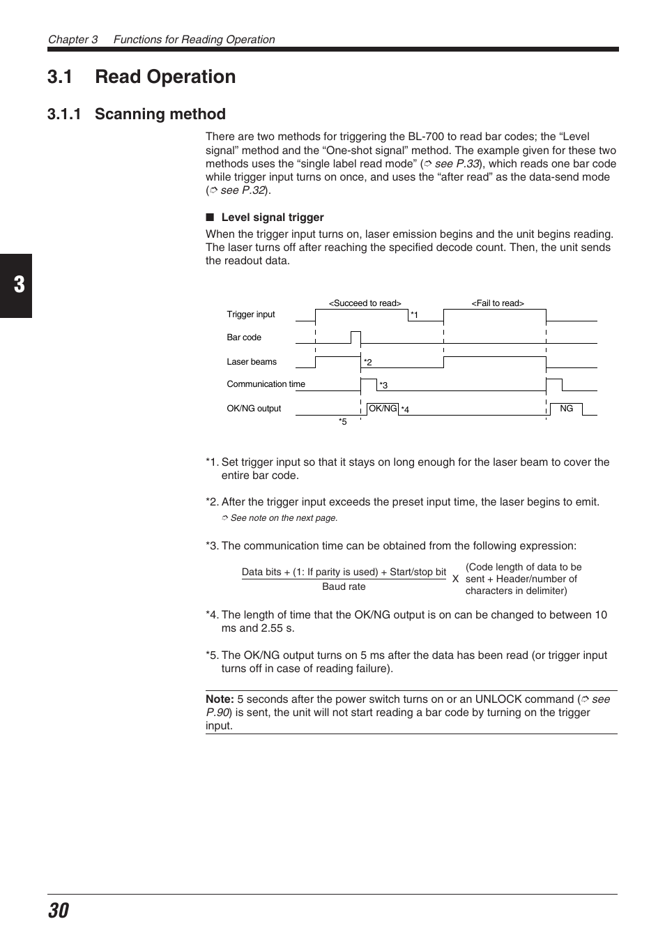 1 read operation, 1 scanning method | KEYENCE BL-700 Series User Manual | Page 44 / 162