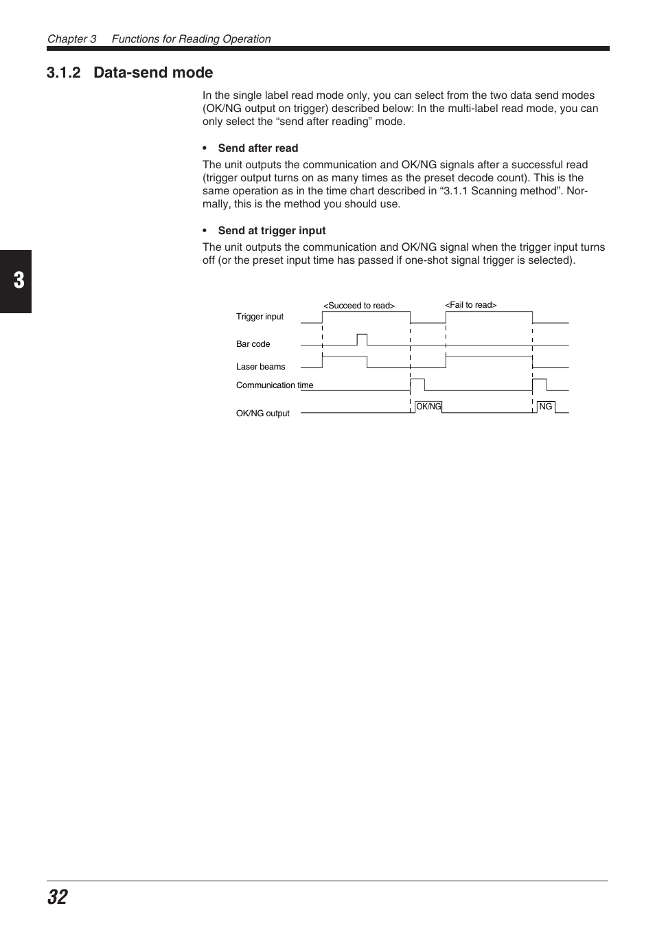 2 data-send mode | KEYENCE BL-700 Series User Manual | Page 46 / 162