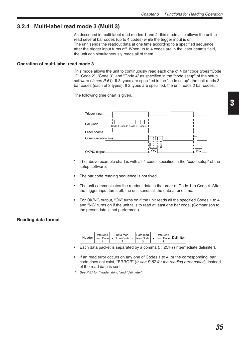 4 multi-label read mode 3 (multi 3) | KEYENCE BL-700 Series User Manual | Page 49 / 162