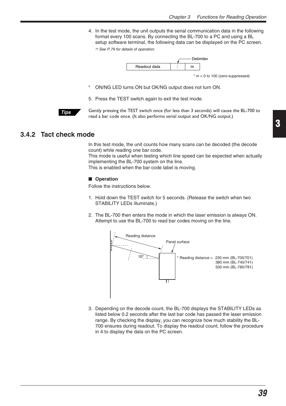 2 tact check mode | KEYENCE BL-700 Series User Manual | Page 53 / 162