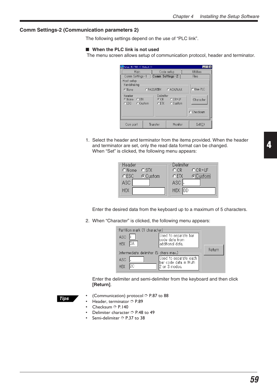 KEYENCE BL-700 Series User Manual | Page 73 / 162