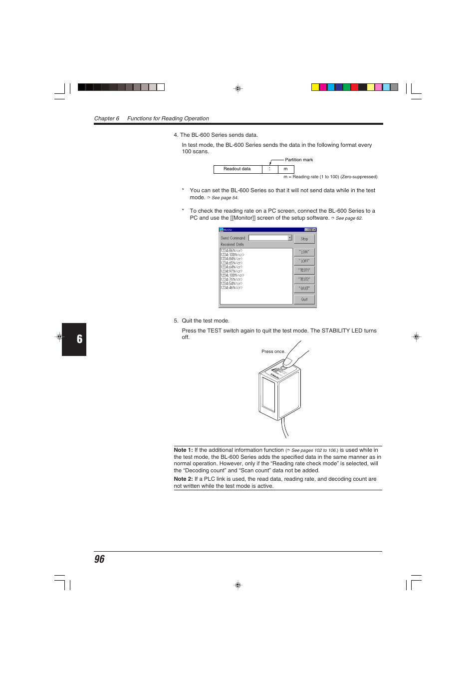 KEYENCE BL-600 Series User Manual | Page 106 / 192