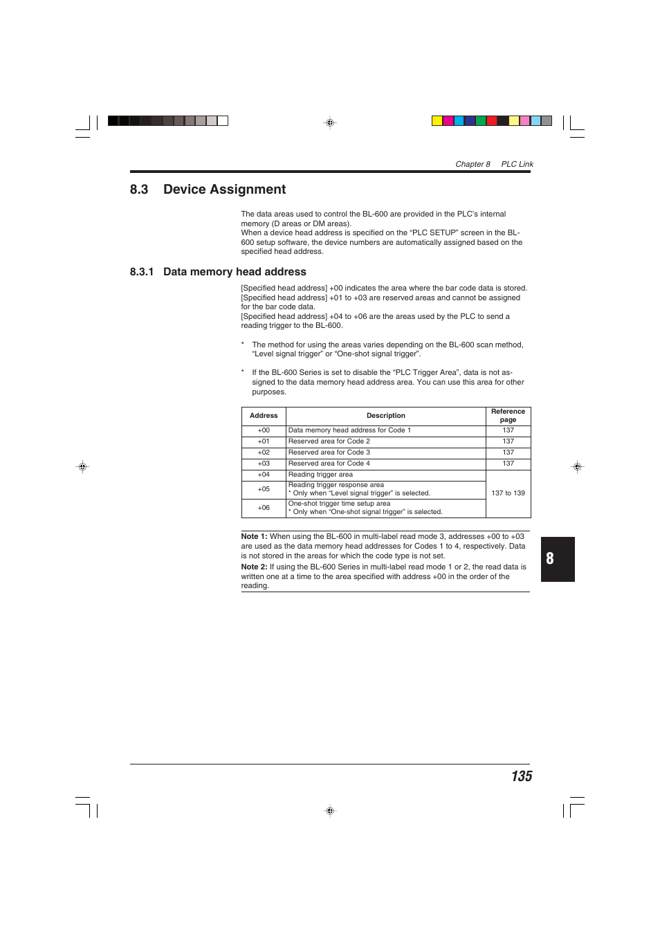 3 device assignment | KEYENCE BL-600 Series User Manual | Page 145 / 192