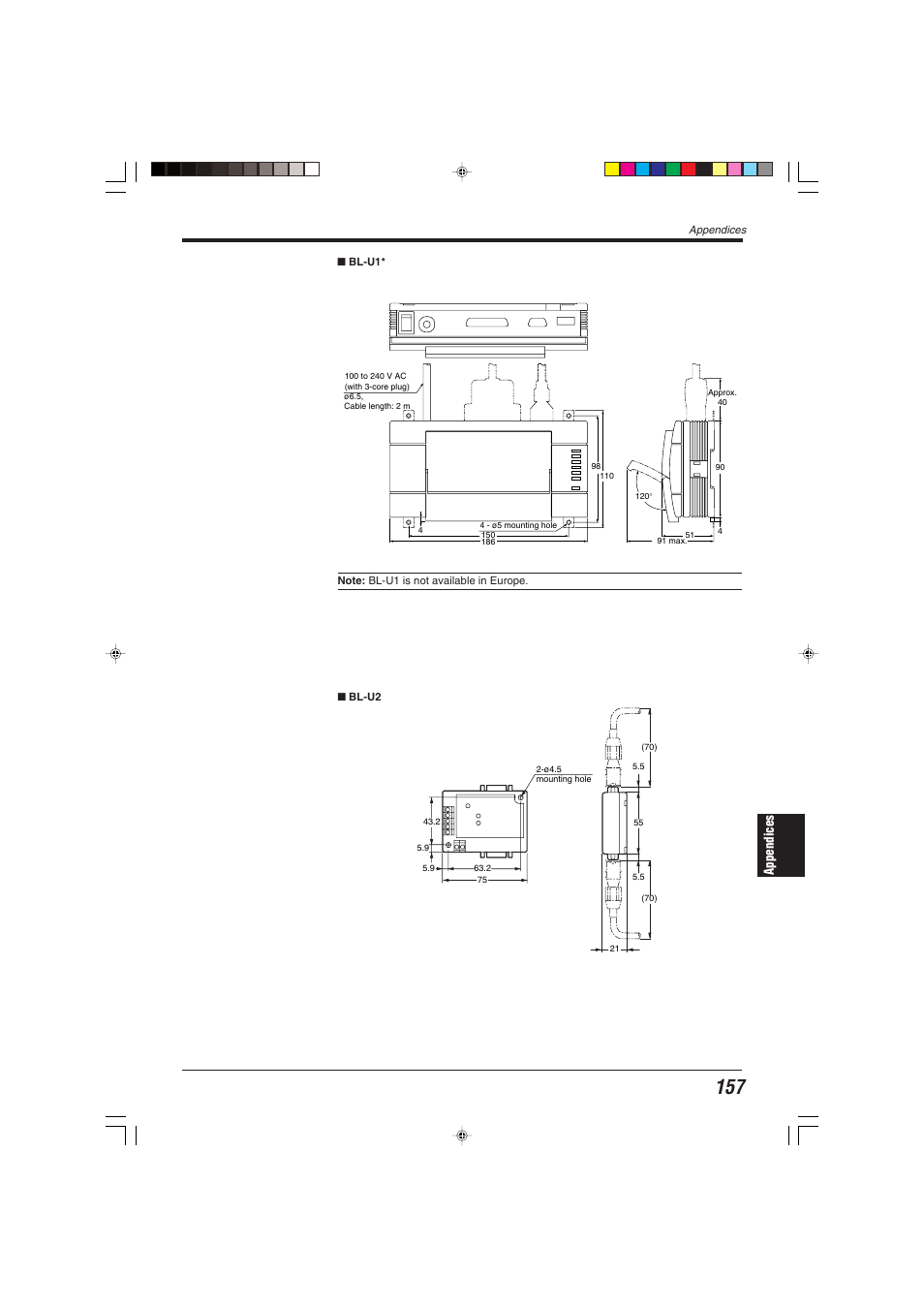 Appendices | KEYENCE BL-600 Series User Manual | Page 167 / 192