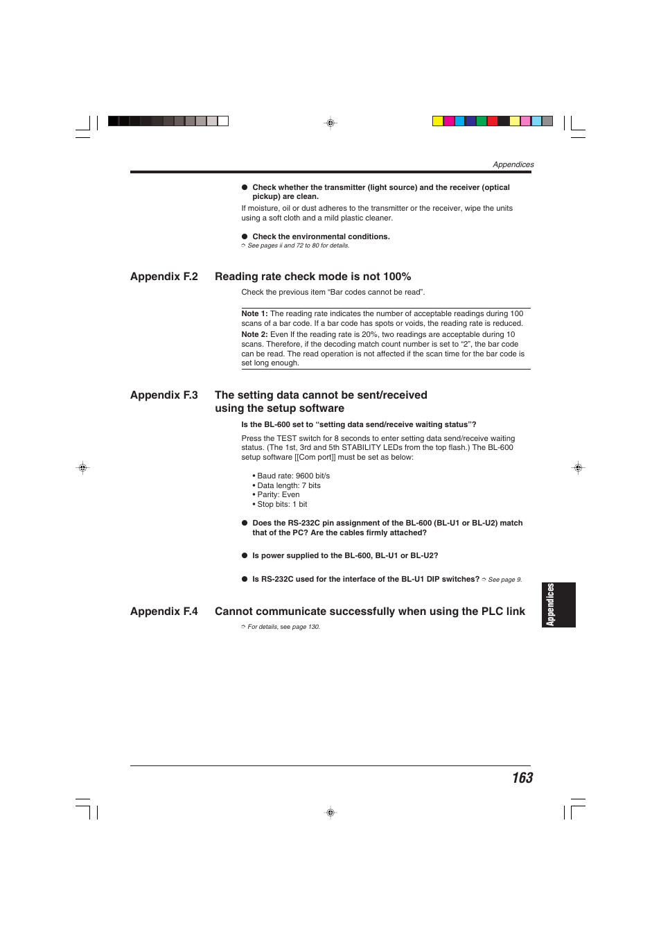KEYENCE BL-600 Series User Manual | Page 173 / 192