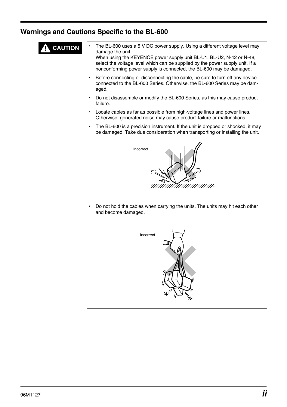 KEYENCE BL-600 Series User Manual | Page 3 / 192