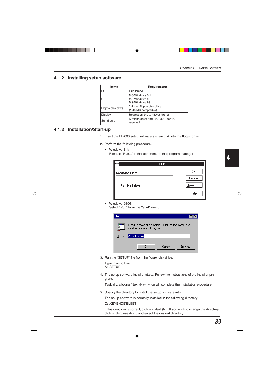 KEYENCE BL-600 Series User Manual | Page 49 / 192
