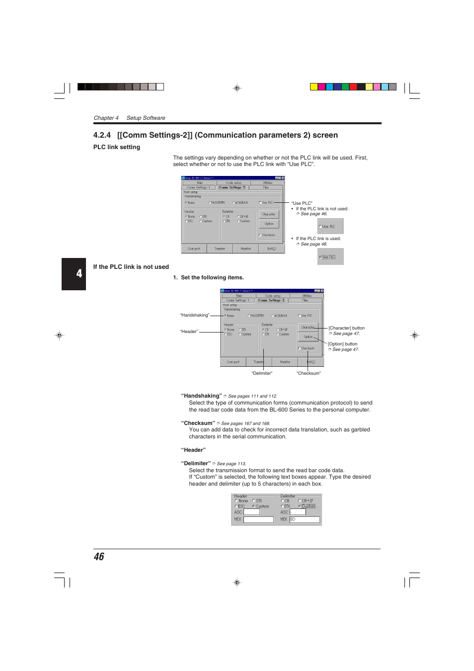 KEYENCE BL-600 Series User Manual | Page 56 / 192