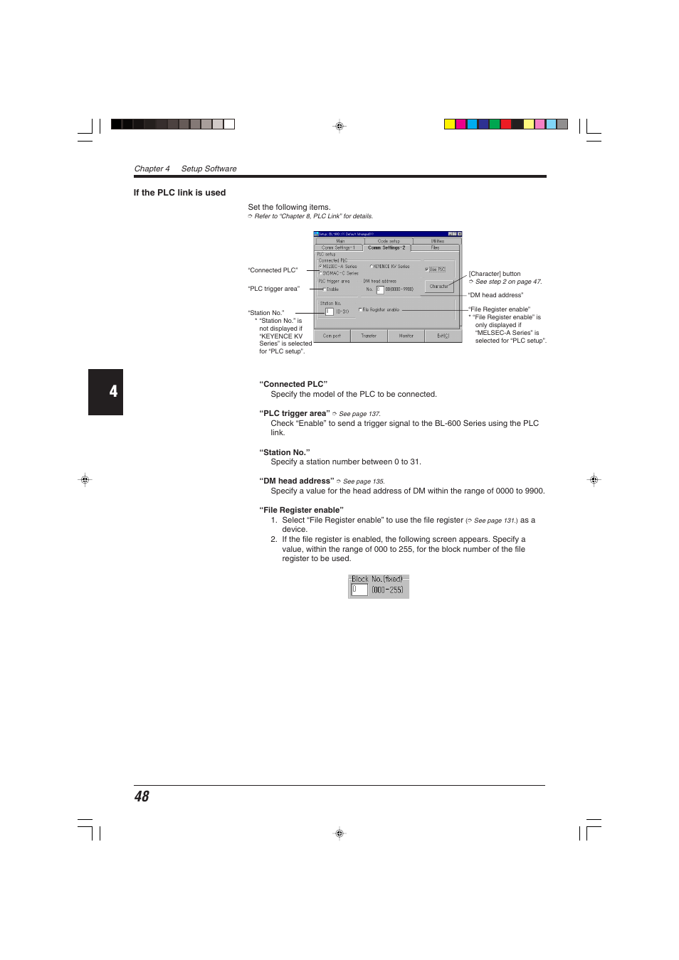 KEYENCE BL-600 Series User Manual | Page 58 / 192