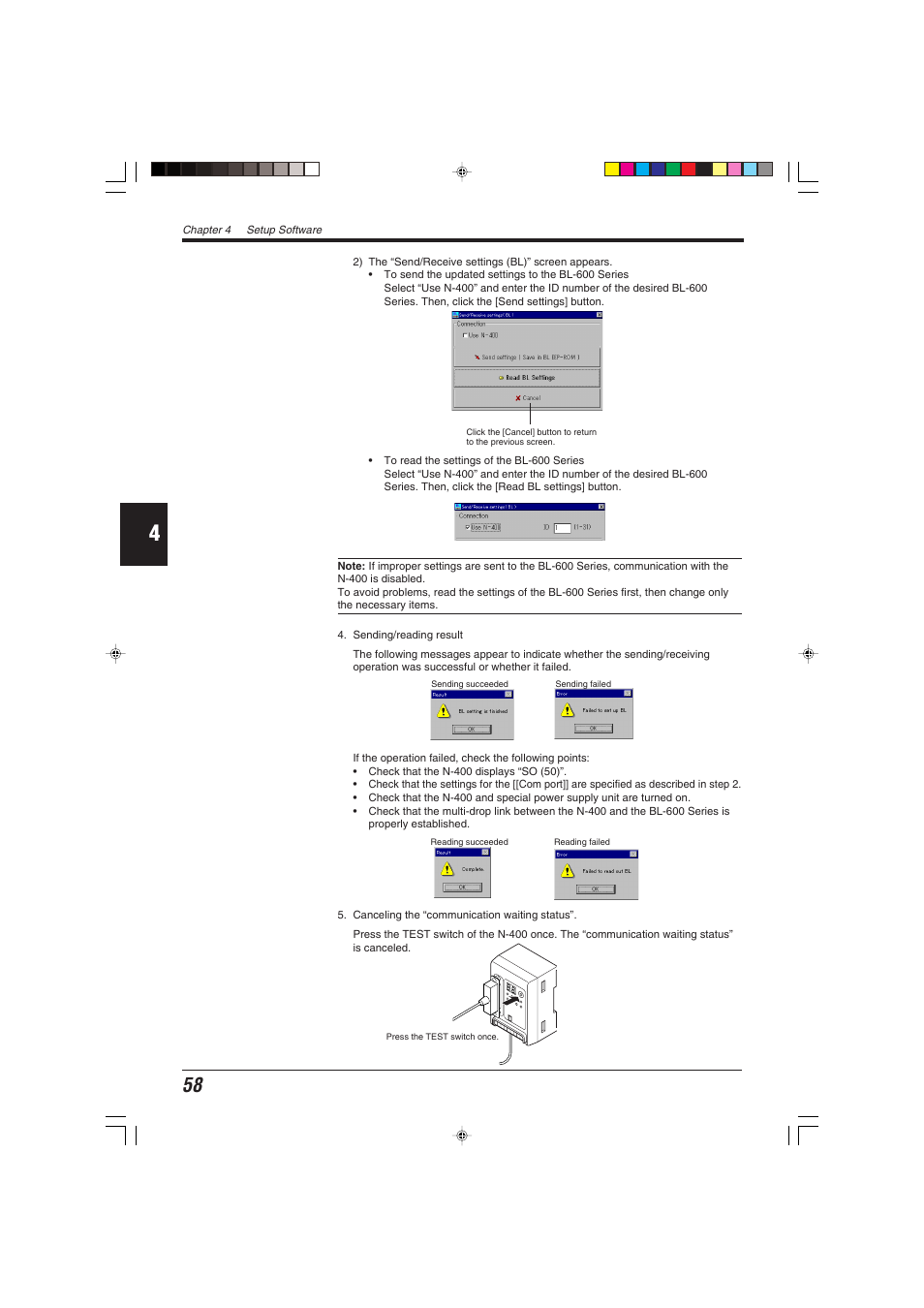 KEYENCE BL-600 Series User Manual | Page 68 / 192