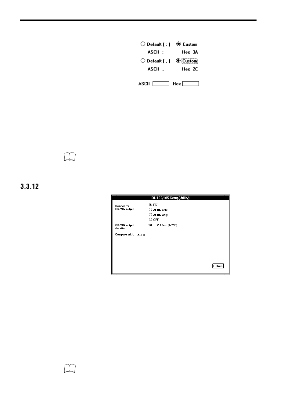 12 other setting, 3 setup software operating procedure | KEYENCE BL-180 User Manual | Page 47 / 109