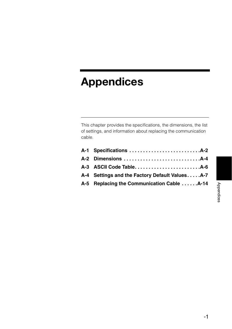 Appendices | KEYENCE BL-N70 Series User Manual | Page 55 / 72