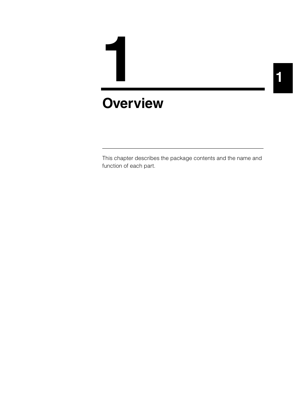 Chapter 1 overview, Overview | KEYENCE BL-N90 Series User Manual | Page 15 / 110