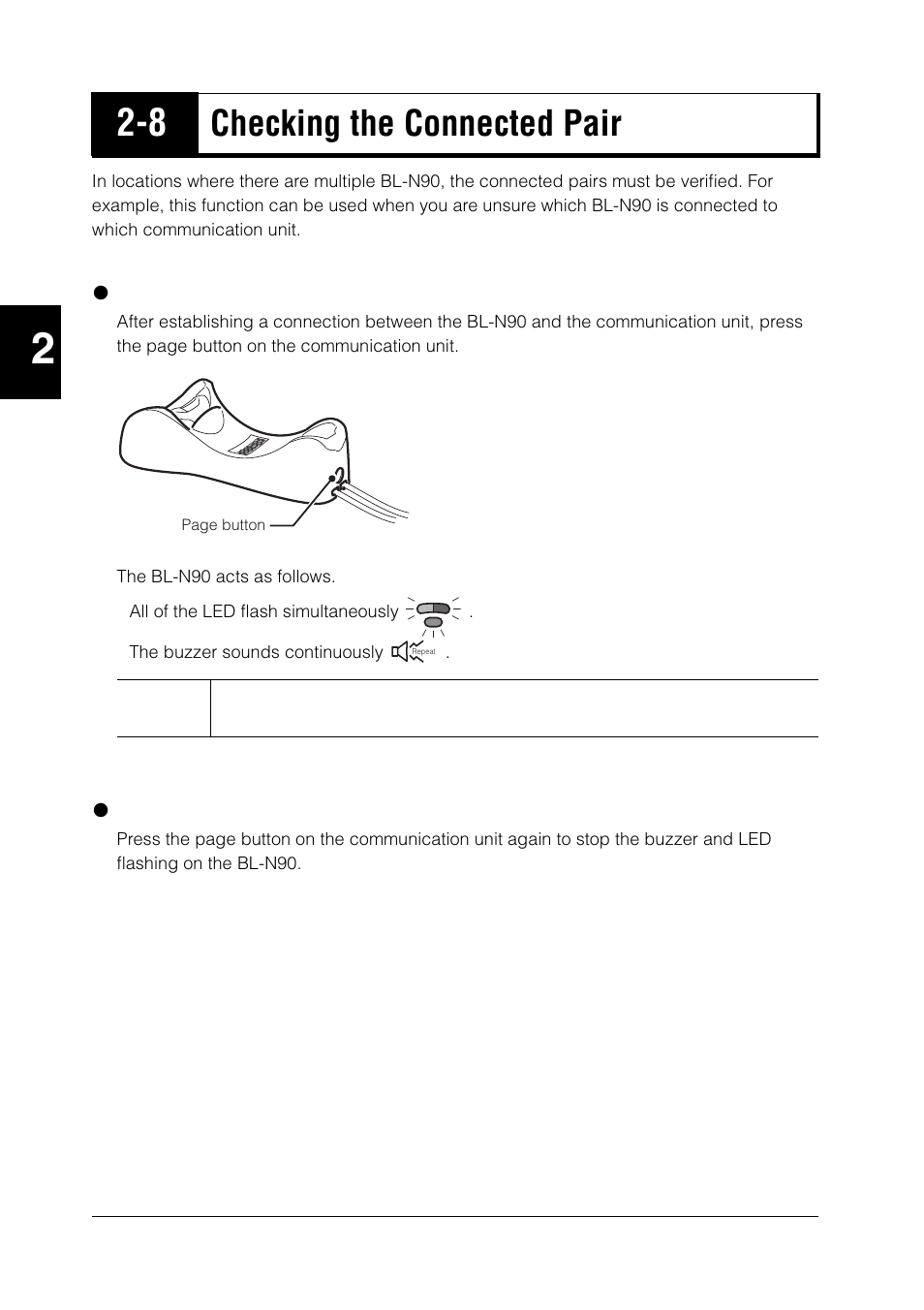 8 checking the connected pair, Checking the connected pair -18, Checking the connected pair | KEYENCE BL-N90 Series User Manual | Page 38 / 110