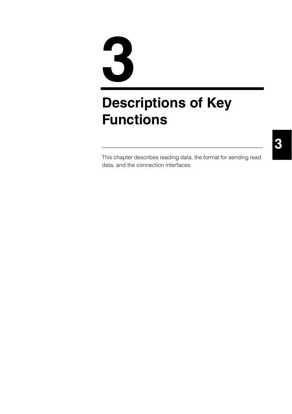Chapter 3 descriptions of key functions, Descriptions of key functions | KEYENCE BL-N90 Series User Manual | Page 41 / 110