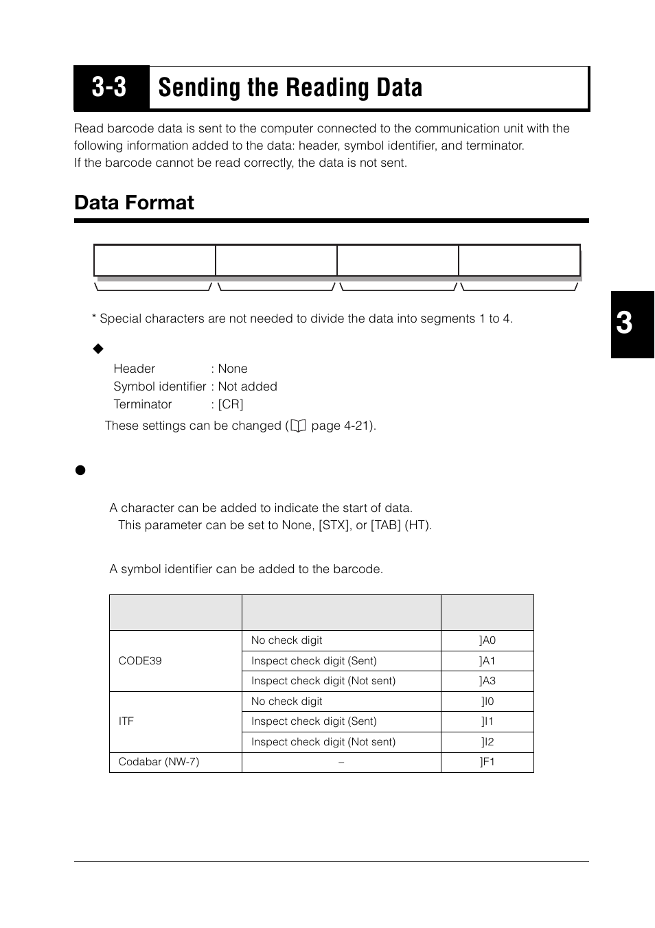 3 sending the reading data, Data format, Sending the reading data -9 | Data format -9, Sending the reading data, Details of the format data | KEYENCE BL-N90 Series User Manual | Page 49 / 110
